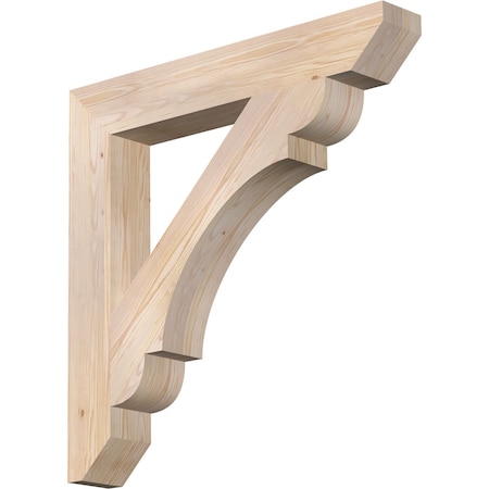 Ekena Millwork Olympic Slat Smooth Bracket, Douglas Fir, 5 1/2"W x 38"D x 38"H BKT06X38X38OLY06SDF